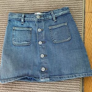 Levi’s denim button front mini - girls size 10